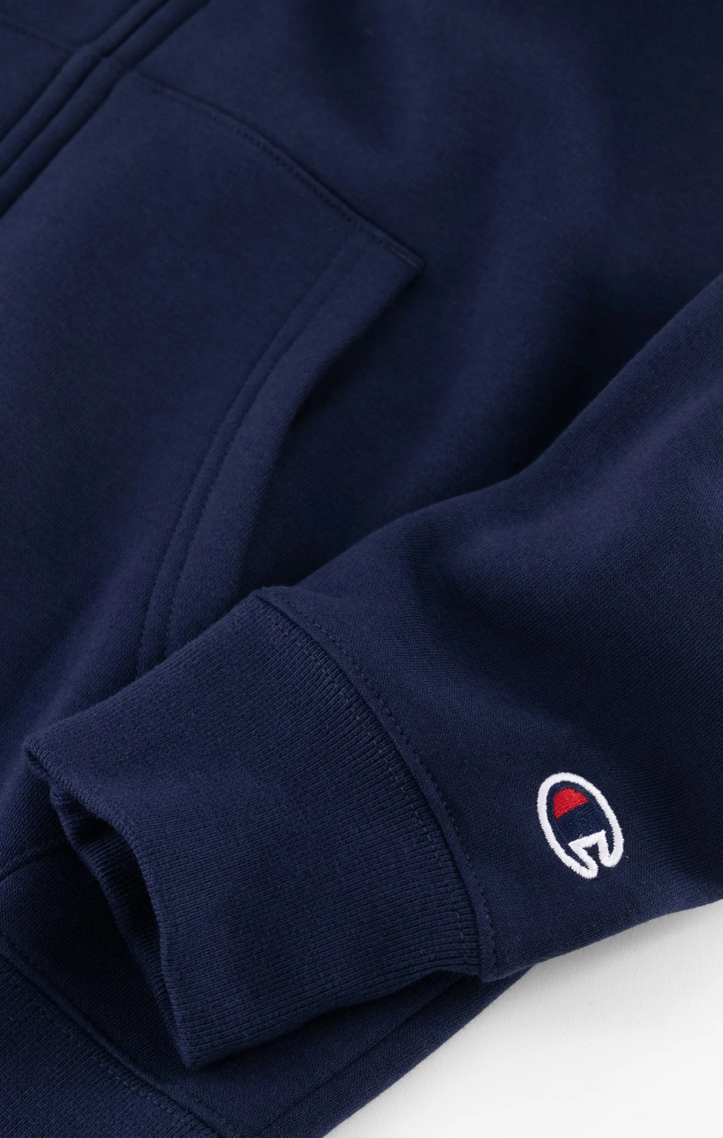 Champion Icons Dark Blue Full-Zip C Logo Fleece Hoodie