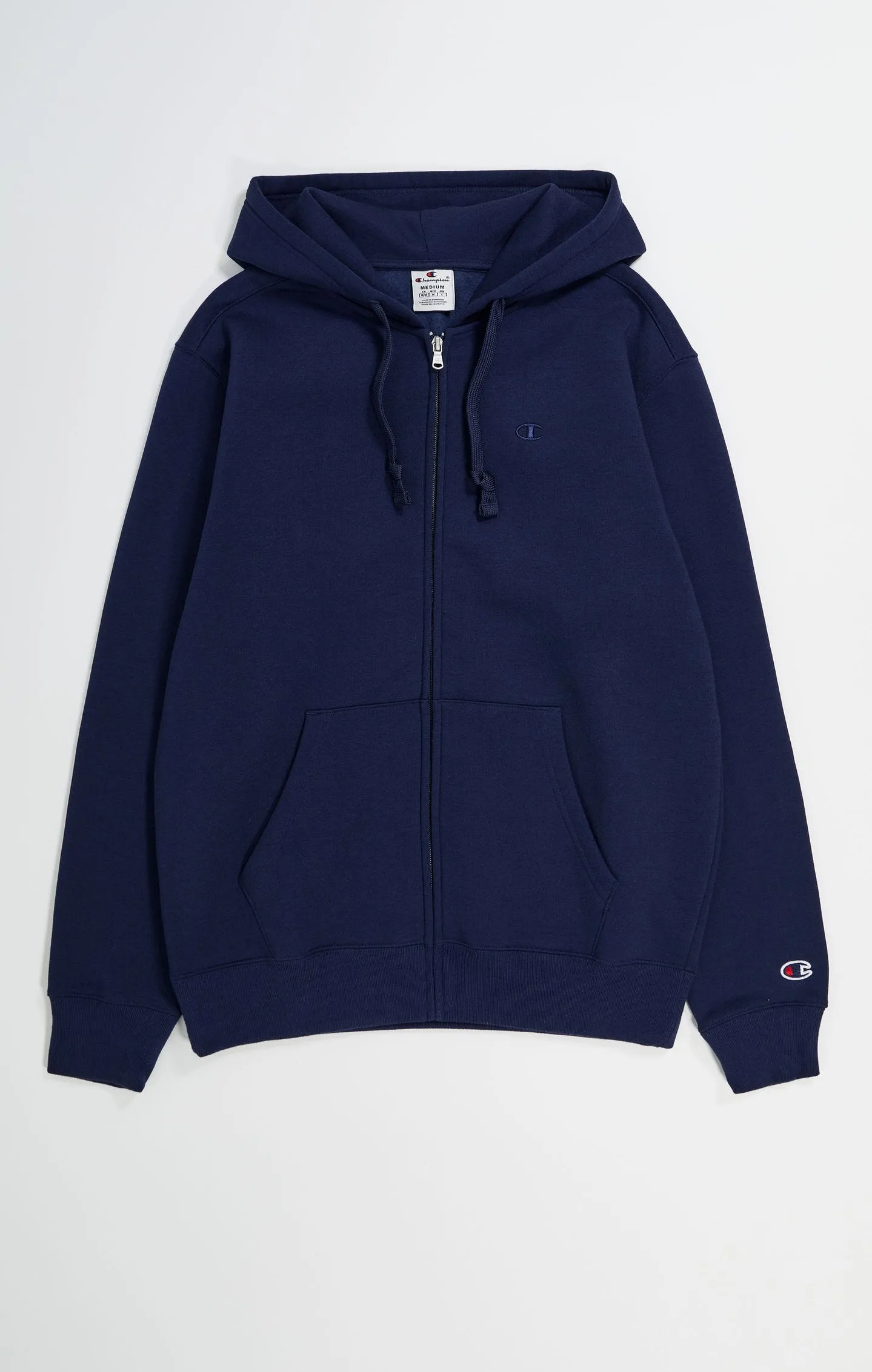 Champion Icons Dark Blue Full-Zip C Logo Fleece Hoodie