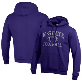 Champion Kansas State Wildcats Purple Football Icon Pullover Hoodie