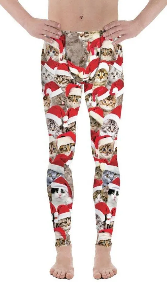 Christmas Cat Men's Leggings