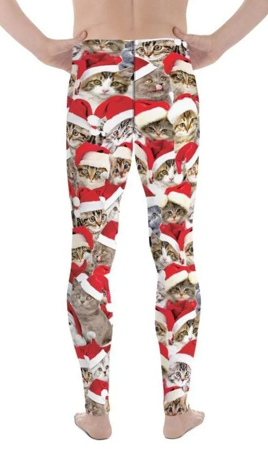 Christmas Cat Men's Leggings