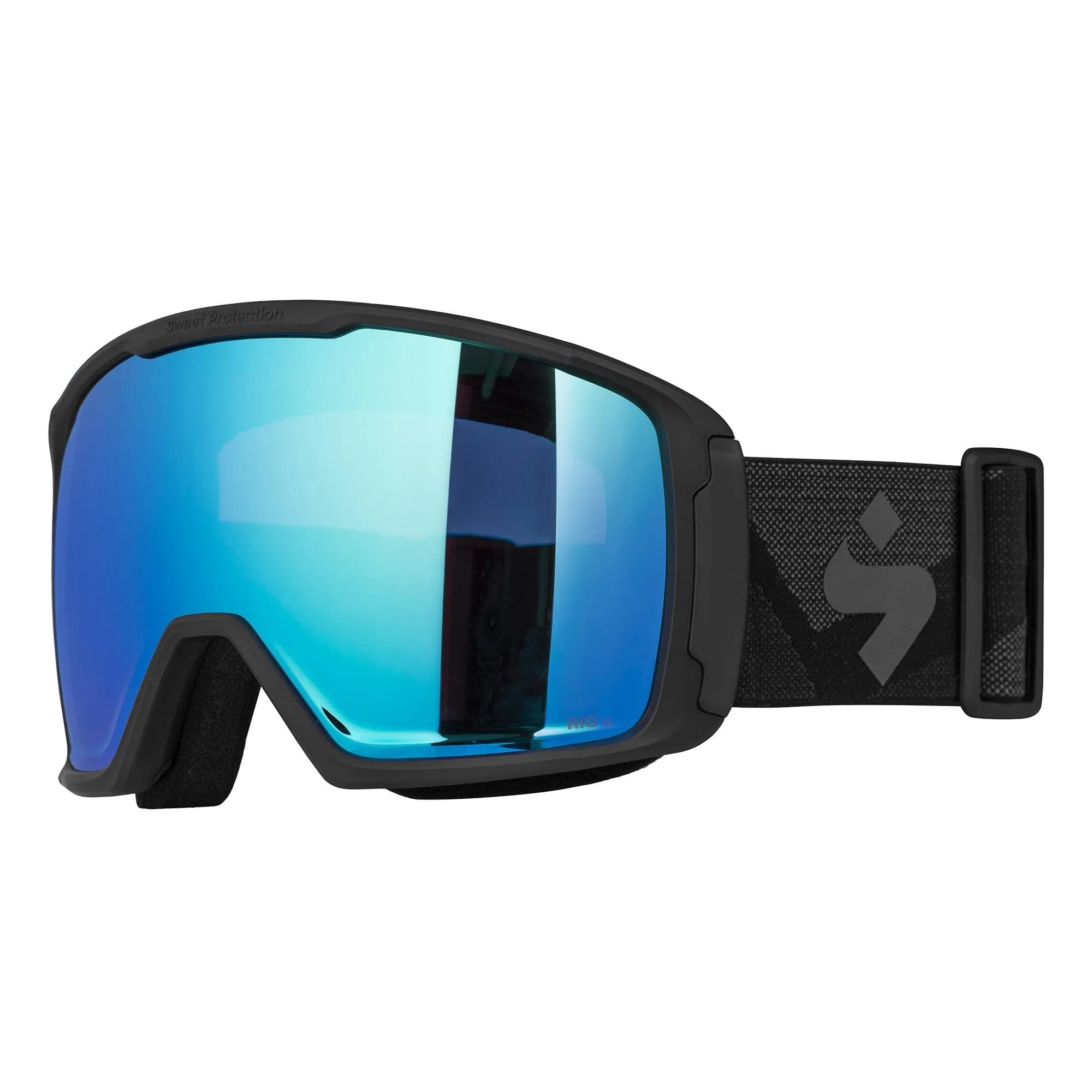 Clockwork RIG Reflect Goggles - Matte Crystal Black/RIG Aquamarine