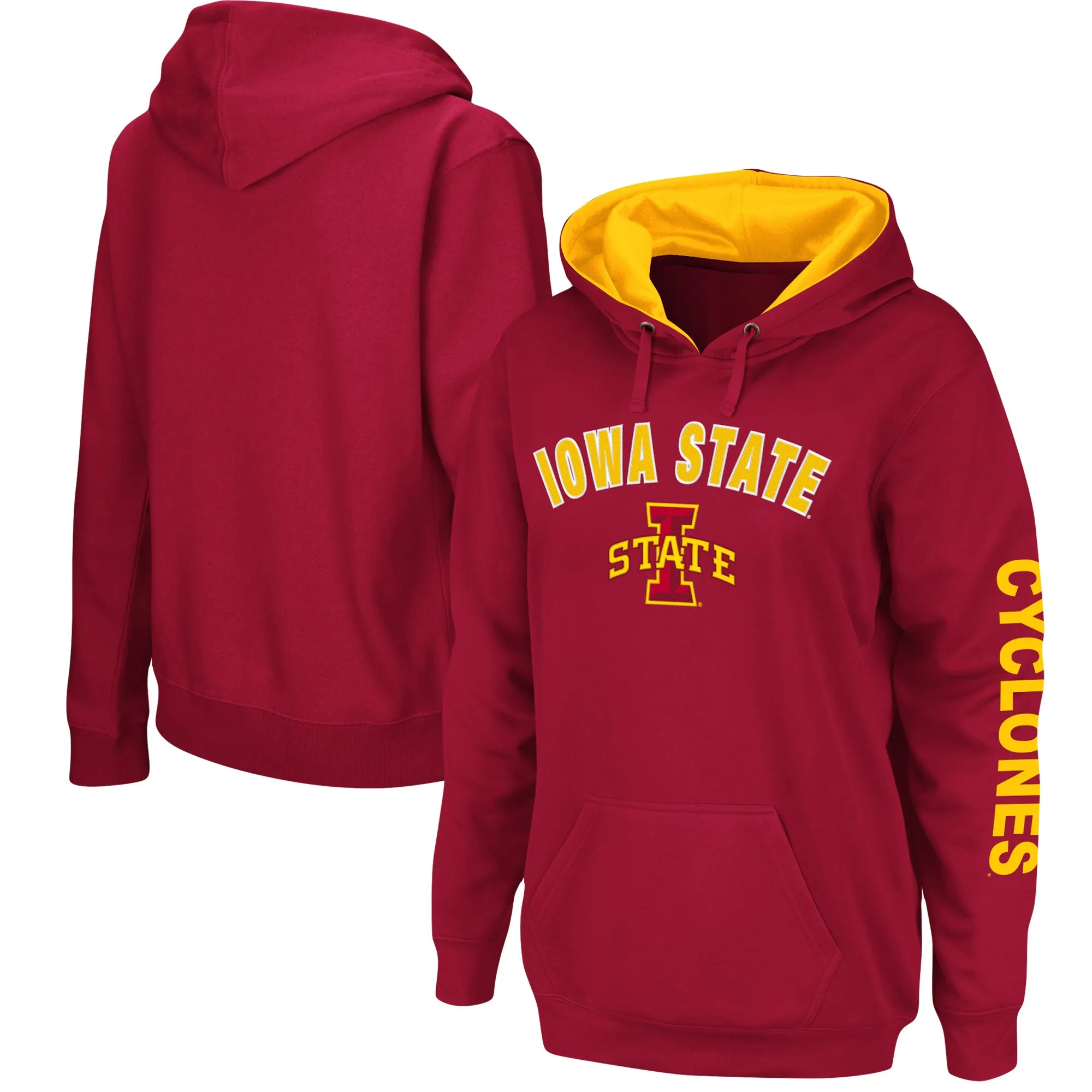 Colosseum Iowa State Cyclones Women's Cardinal Loud and Proud Pullover Hoodie