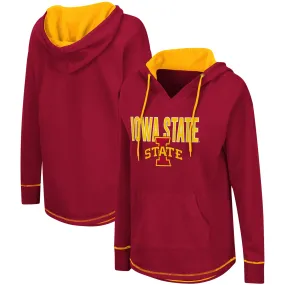 Colosseum Iowa State Cyclones Women's Cardinal Tunic Pullover Hoodie