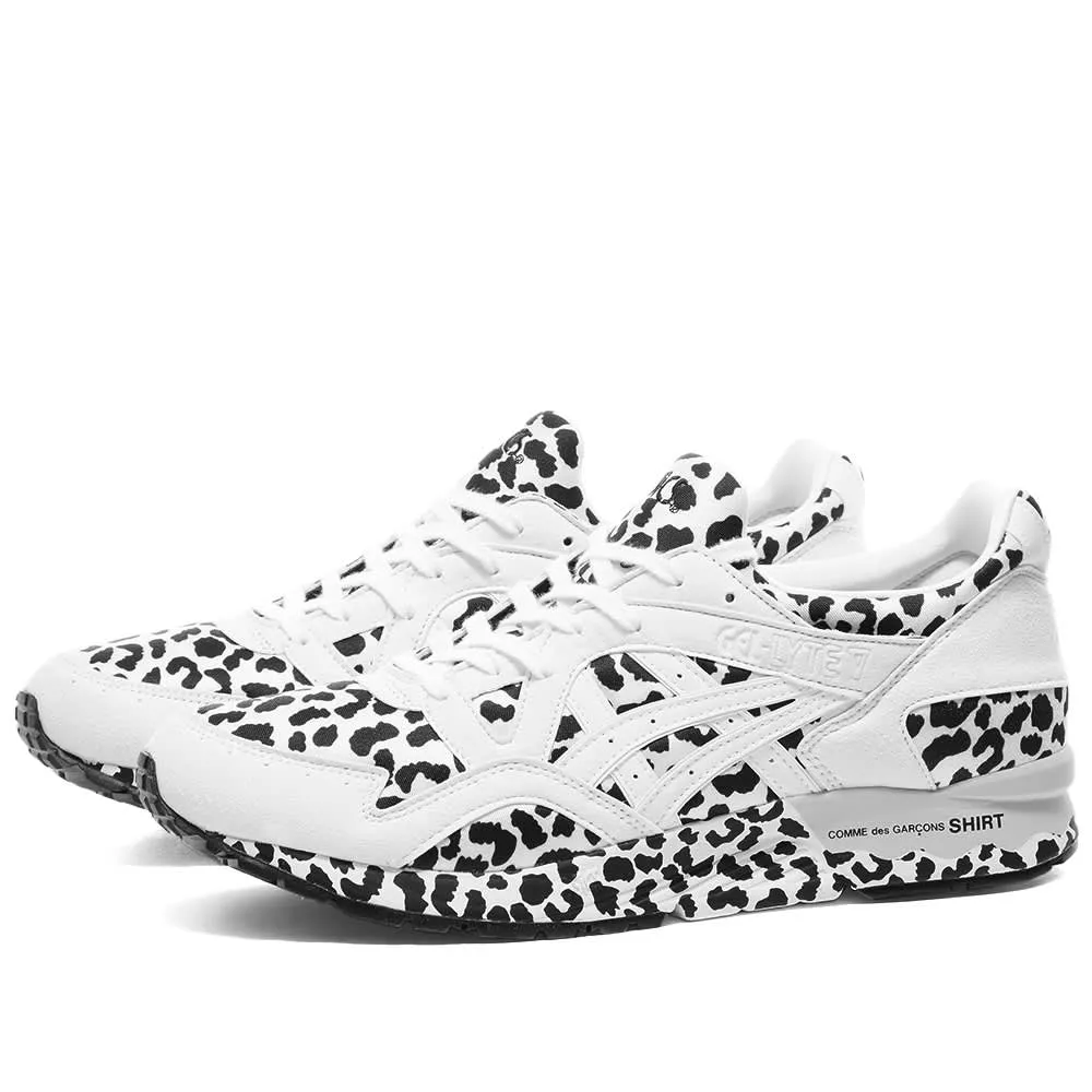 COMME DES GARONS SHIRT X ASICS GEL-LYTE V LEOPARD - White