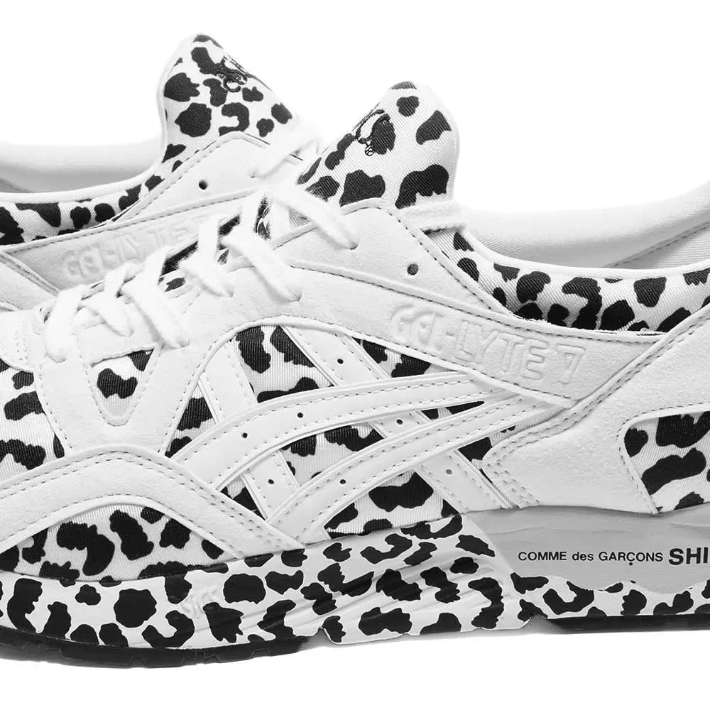 COMME DES GARONS SHIRT X ASICS GEL-LYTE V LEOPARD - White