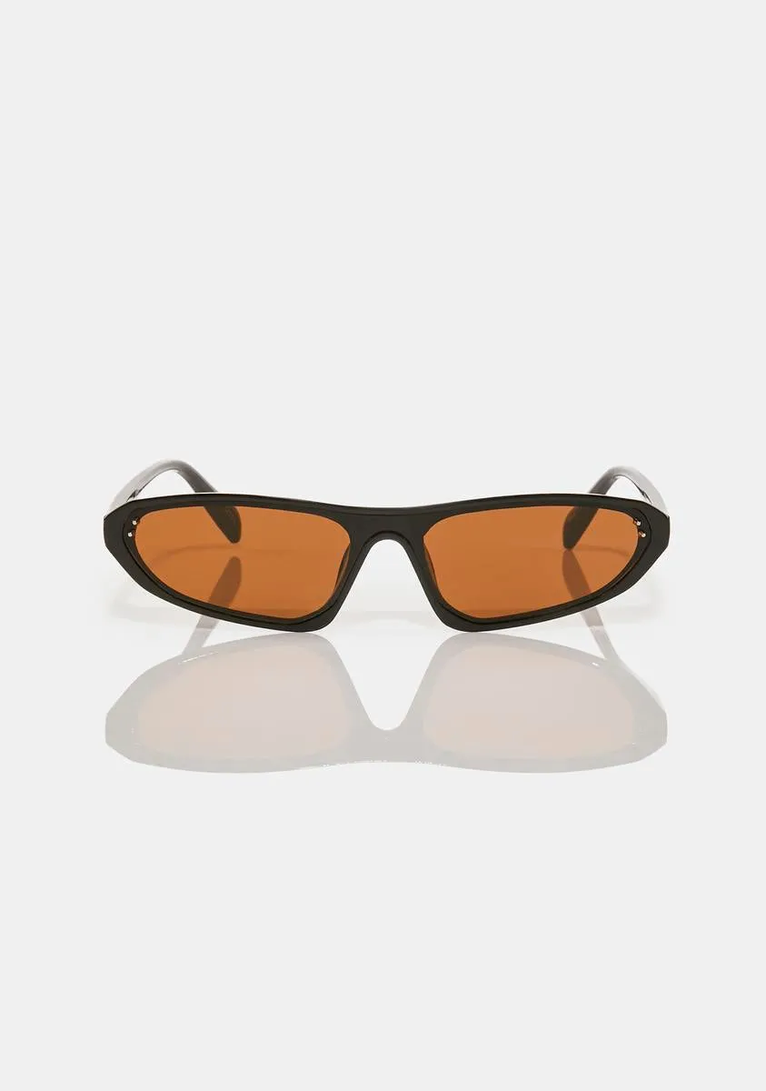 Compression Black Brown Sunglasses-