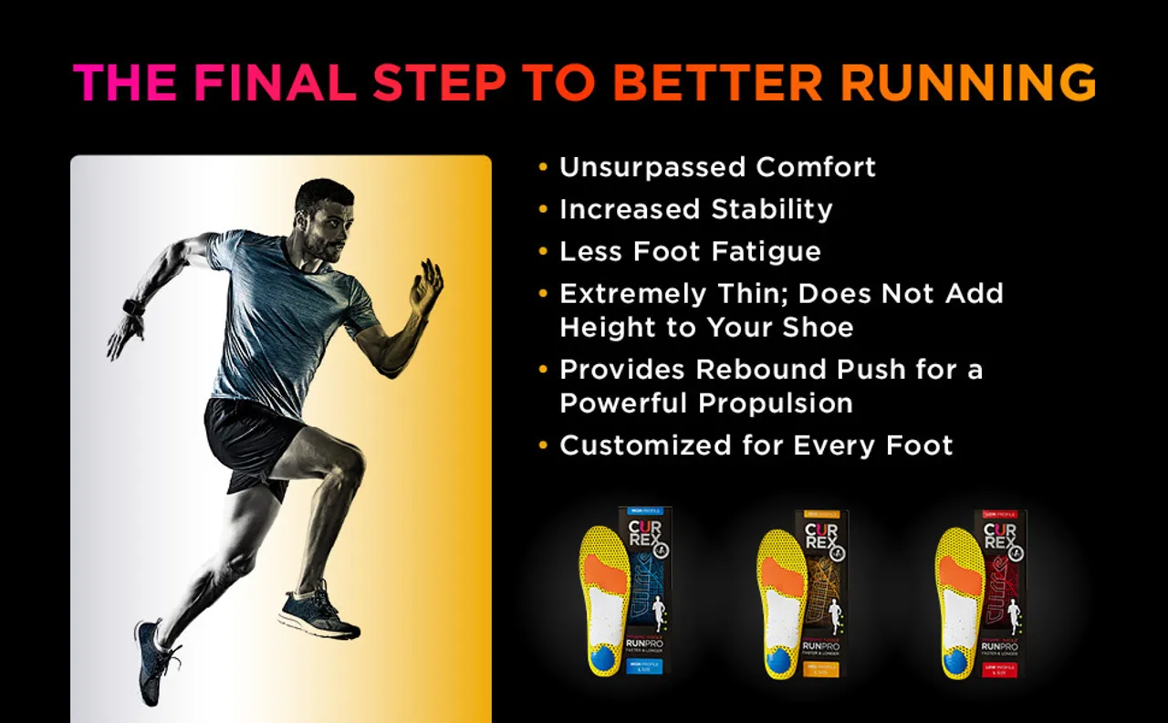 Currex RunPro Insoles - Cushioning / Dynamic Running Shoe Inserts