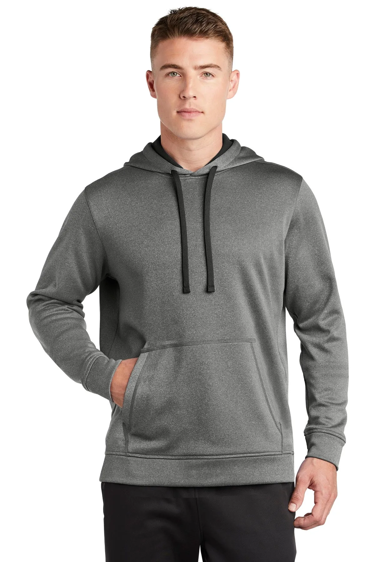 Custom Embroidered - Sport-Tek  PosiCharge  Sport-Wick  Heather Fleece Hooded Pullover. ST264