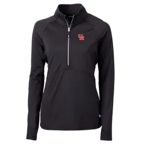 Cutter & Buck Houston Cougars Women's Black Adapt Eco Knit Half-Zip Pullover Jacket