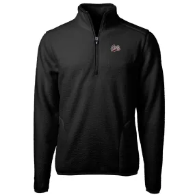 Cutter & Buck Montana Grizzlies Black Team Logo Cascade Eco Sherpa Fleece Quarter-Zip Pullover Jacket