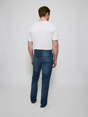 Dark Wash Slim Fit Jeans With Stretch | Men | George at ASDA