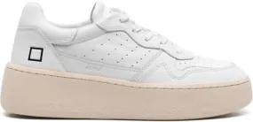 D.A.T.E. Step leather platform sneakers White