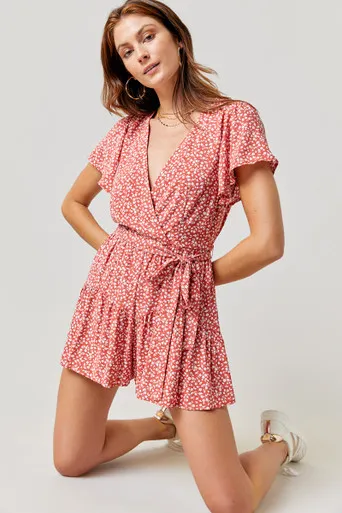 Denise Floral Romper