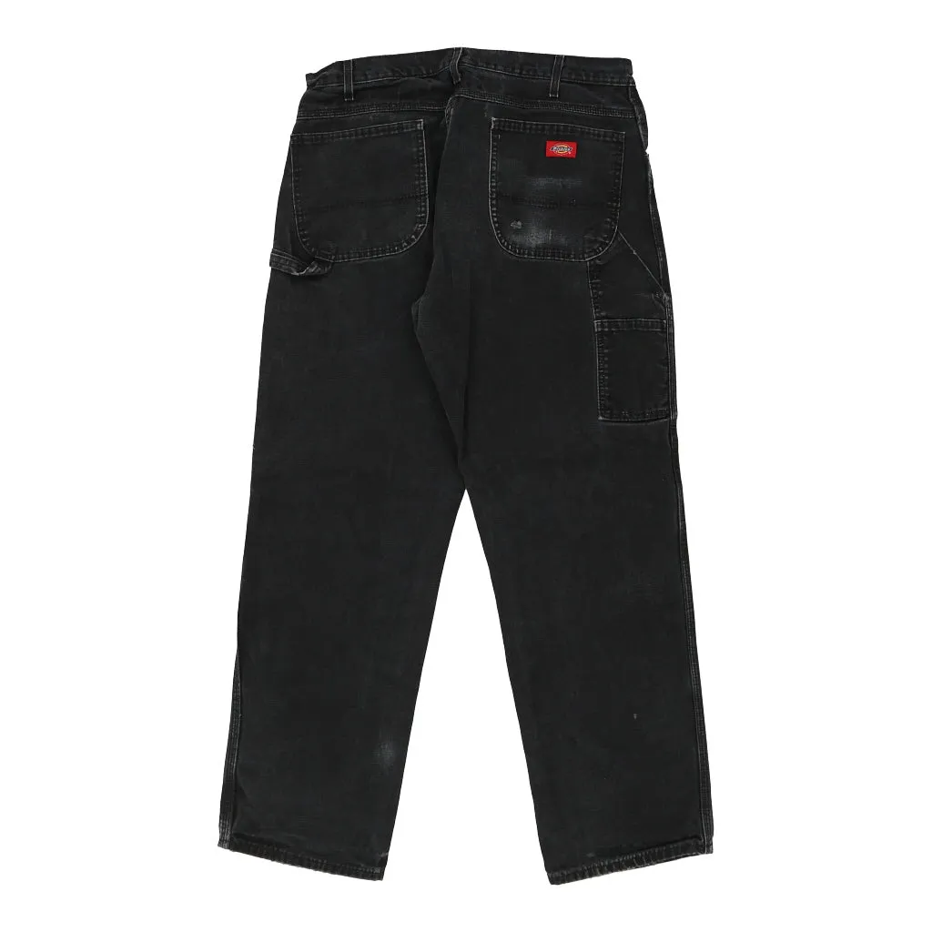 Dickies Carpenter Trousers - 32W 28L Black Cotton