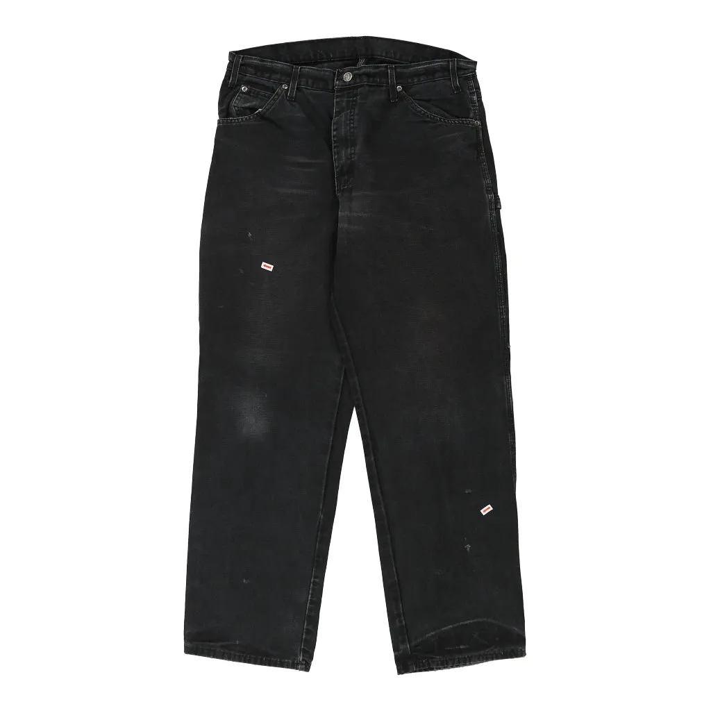 Dickies Carpenter Trousers - 32W 28L Black Cotton