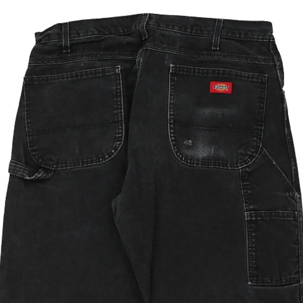 Dickies Carpenter Trousers - 32W 28L Black Cotton