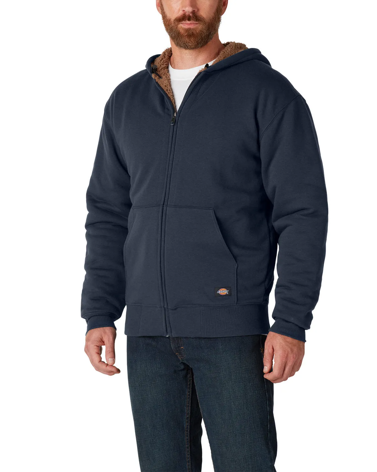 Dickies Men's Fleece-Lined Full-Zip Hooded Sweatshirt