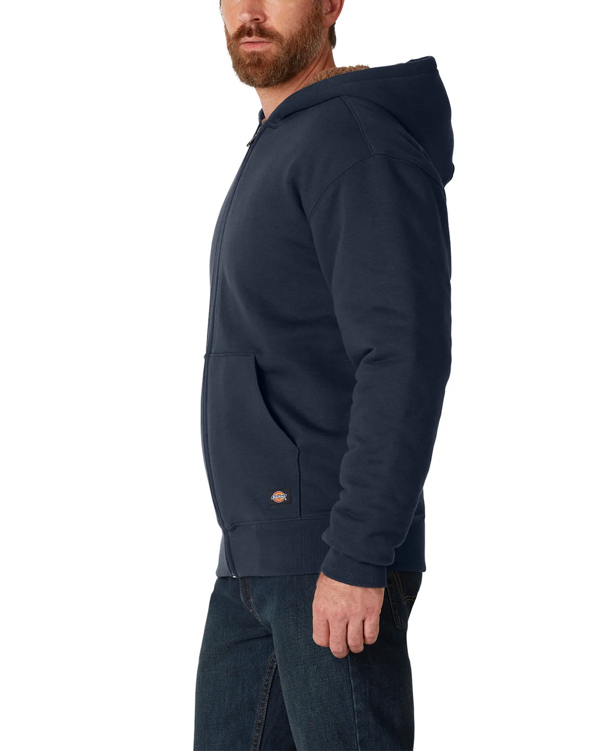 Dickies Men's Fleece-Lined Full-Zip Hooded Sweatshirt