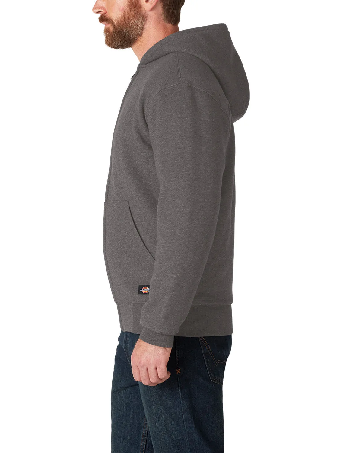 Dickies Men's Fleece-Lined Full-Zip Hooded Sweatshirt