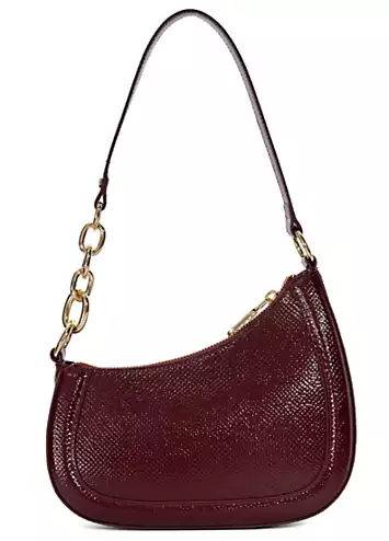 Direction Reptile Chain Detail Shoulder Bag by Dune London | Look Again