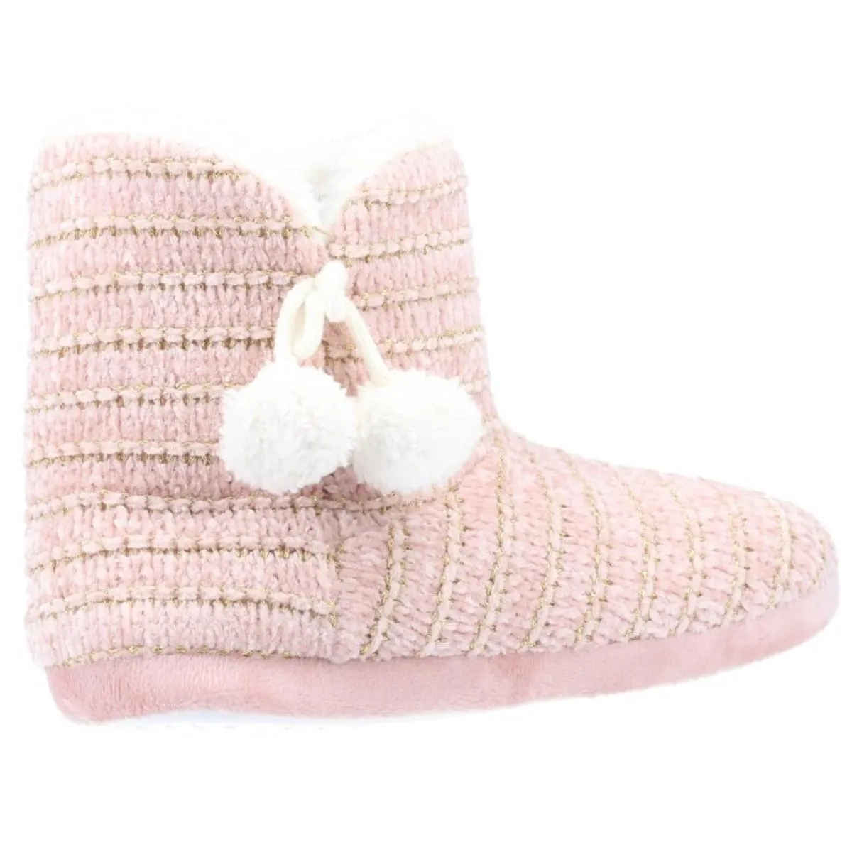 Divaz Saturn Knitted Bootie Slipper Pink