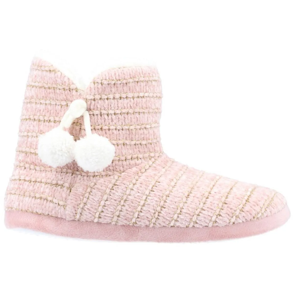 Divaz Saturn Knitted Bootie Slipper Pink