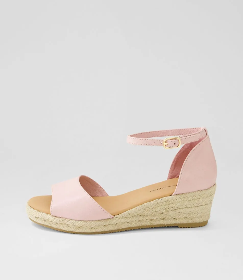 DJANGO & JULIETTE Skip New Pink Natural Rope Leather Sandals