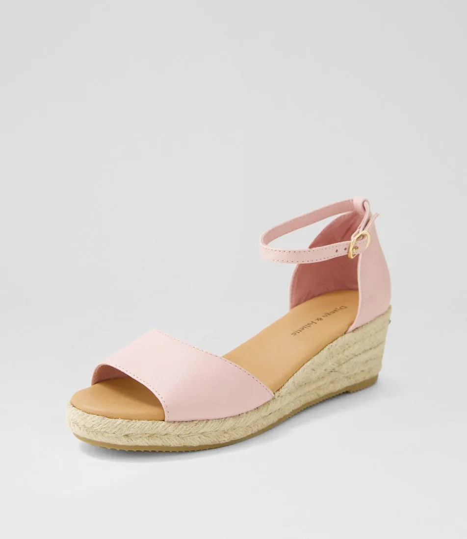 DJANGO & JULIETTE Skip New Pink Natural Rope Leather Sandals