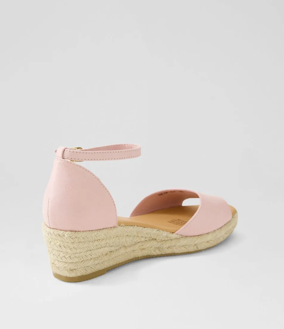 DJANGO & JULIETTE Skip New Pink Natural Rope Leather Sandals