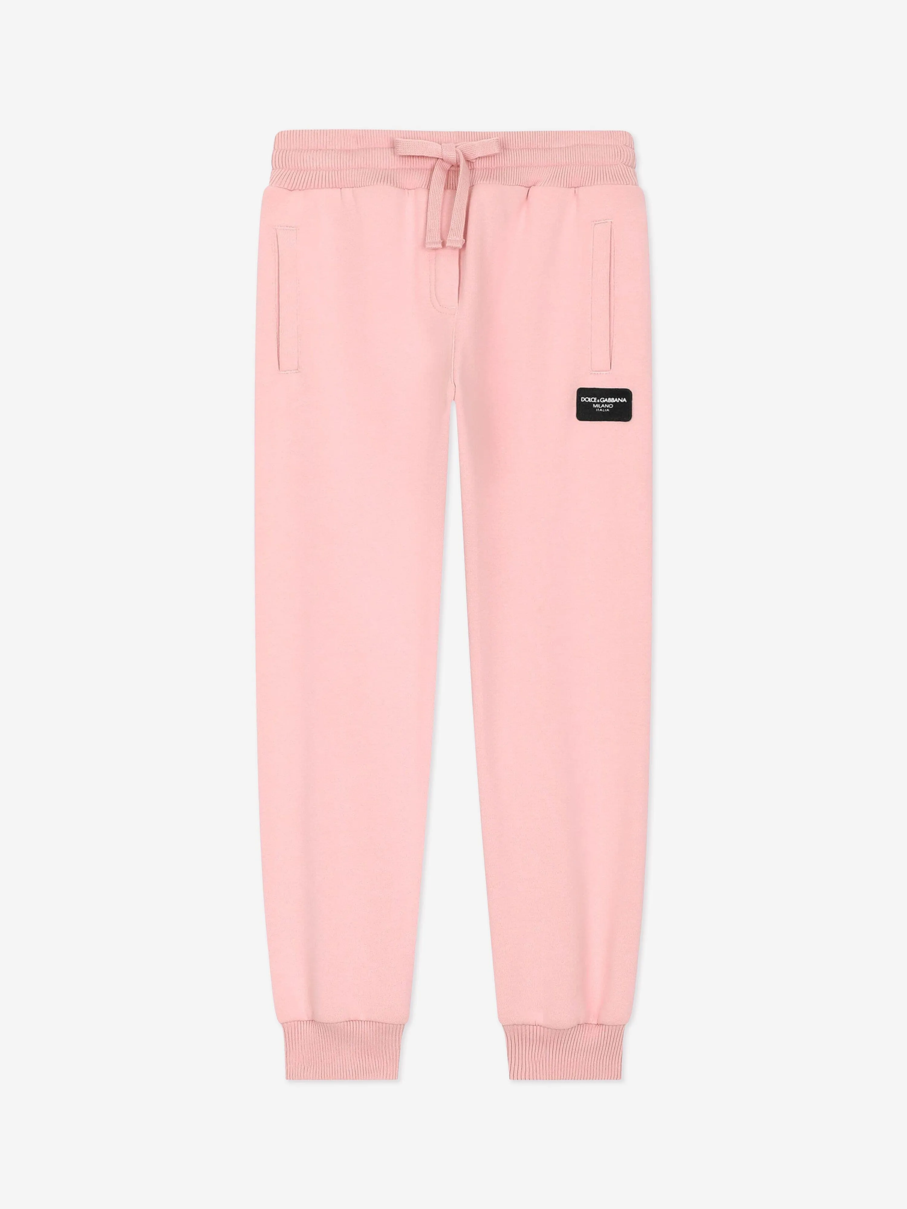 Dolce & Gabbana Girls Logo Joggers in Pink