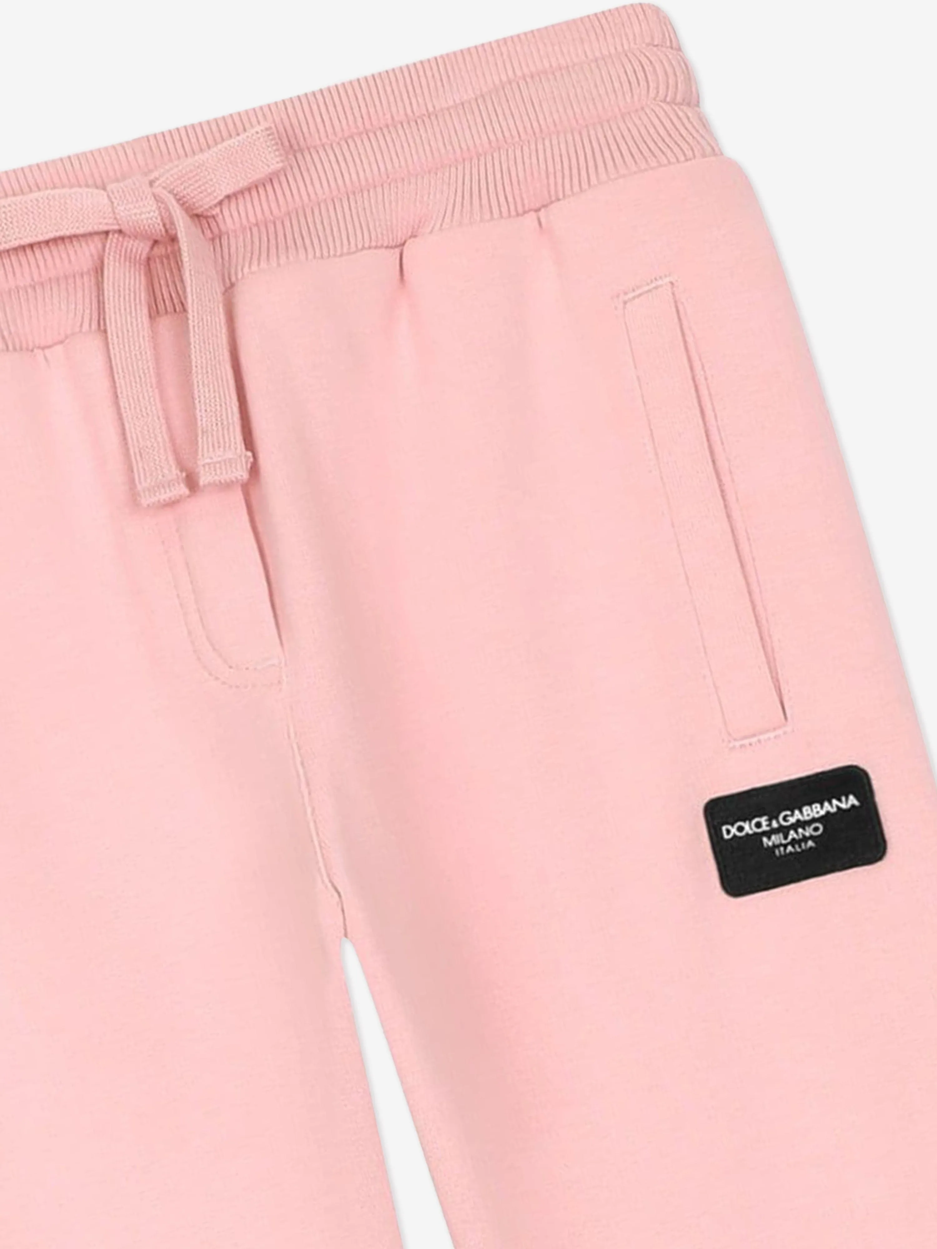 Dolce & Gabbana Girls Logo Joggers in Pink