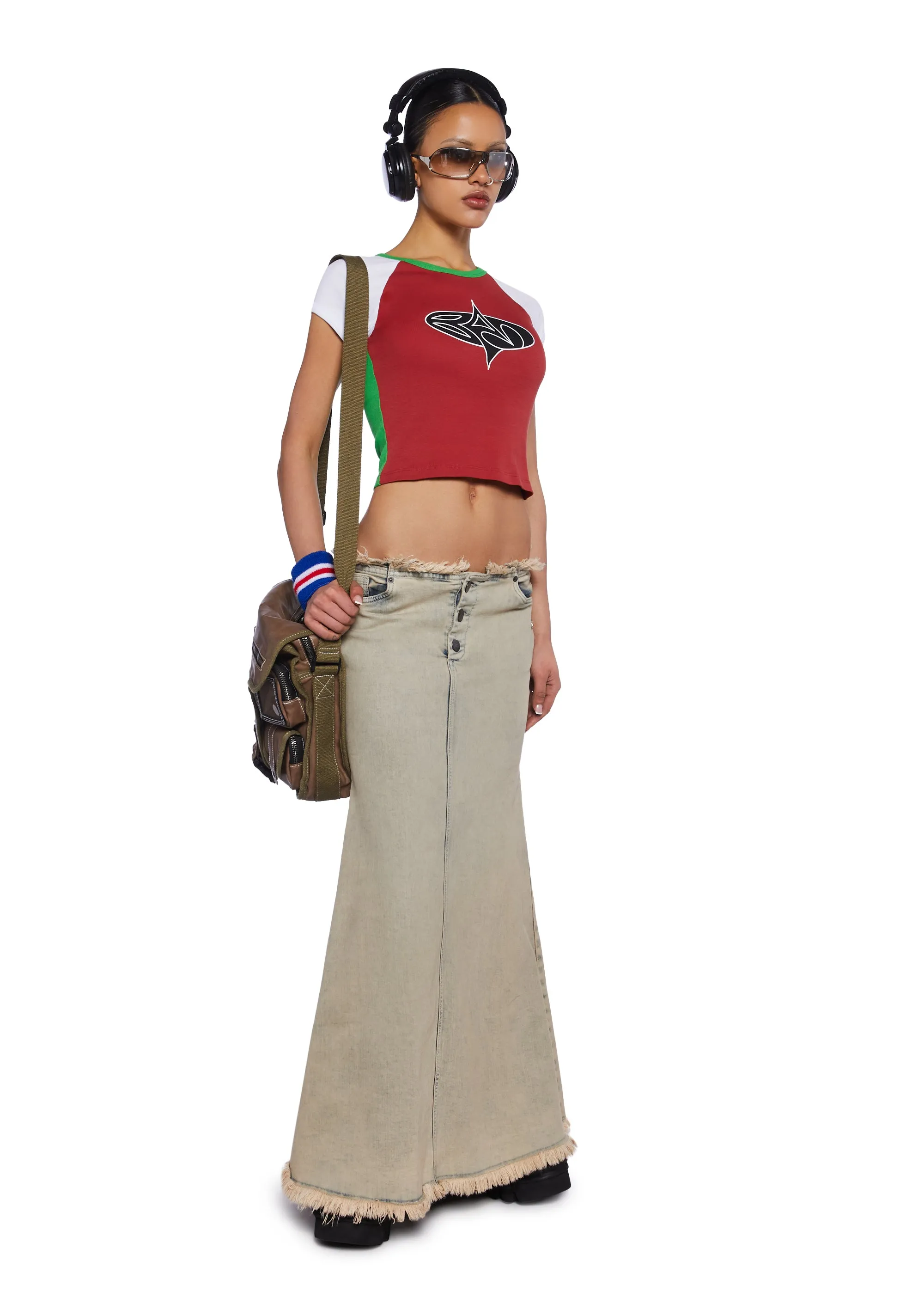 Dolly Denim Maxi Skirt-