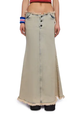 Dolly Denim Maxi Skirt-