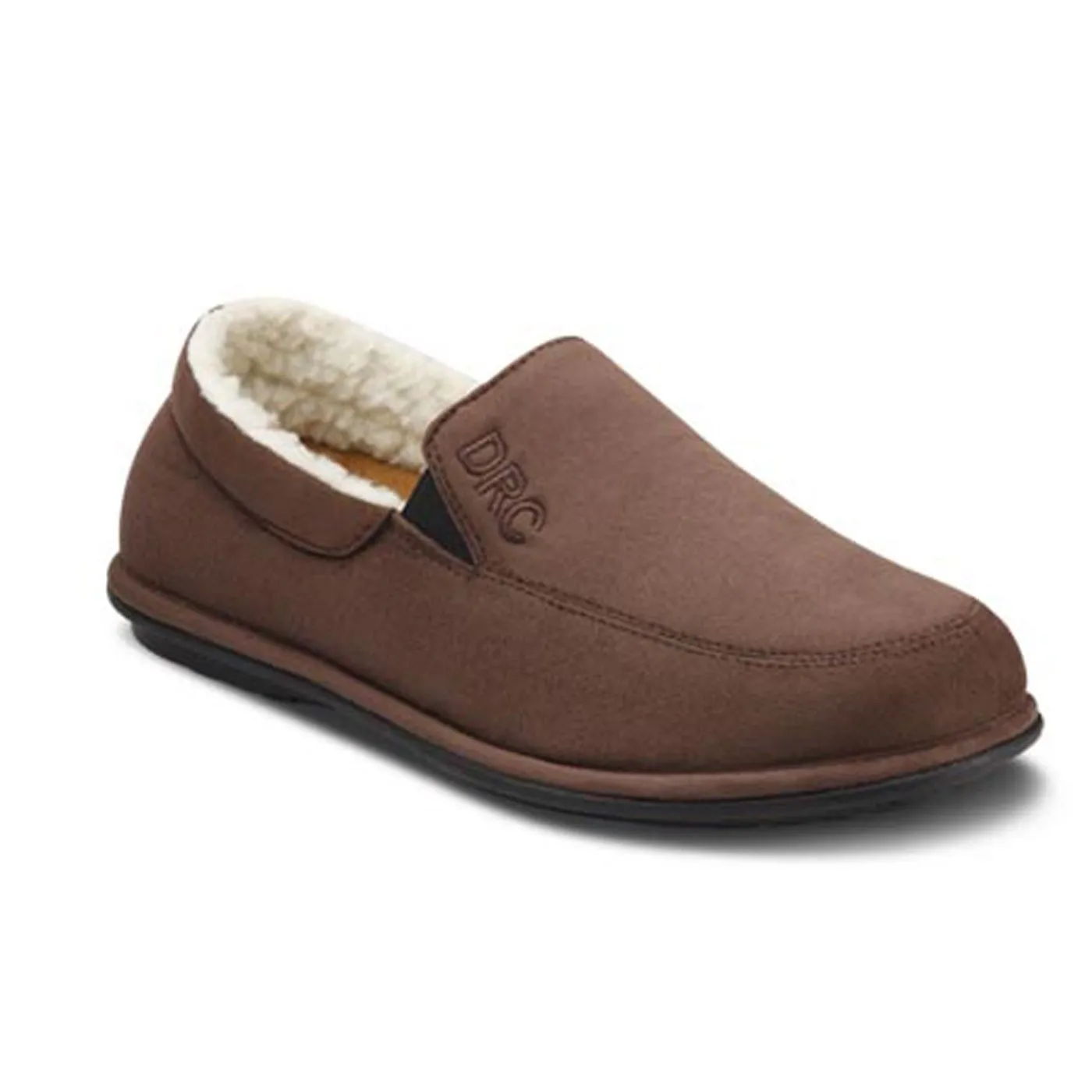 Dr Comfort Mens Relax Slipper - Chocolate