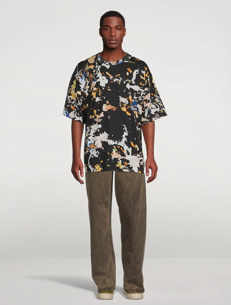 DRIES VAN NOTEN Pine Overdyed Straight-Leg Jeans