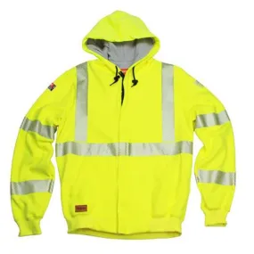 DriFire FR Hi-Vis Zip Front Lined Hoodie Class 3