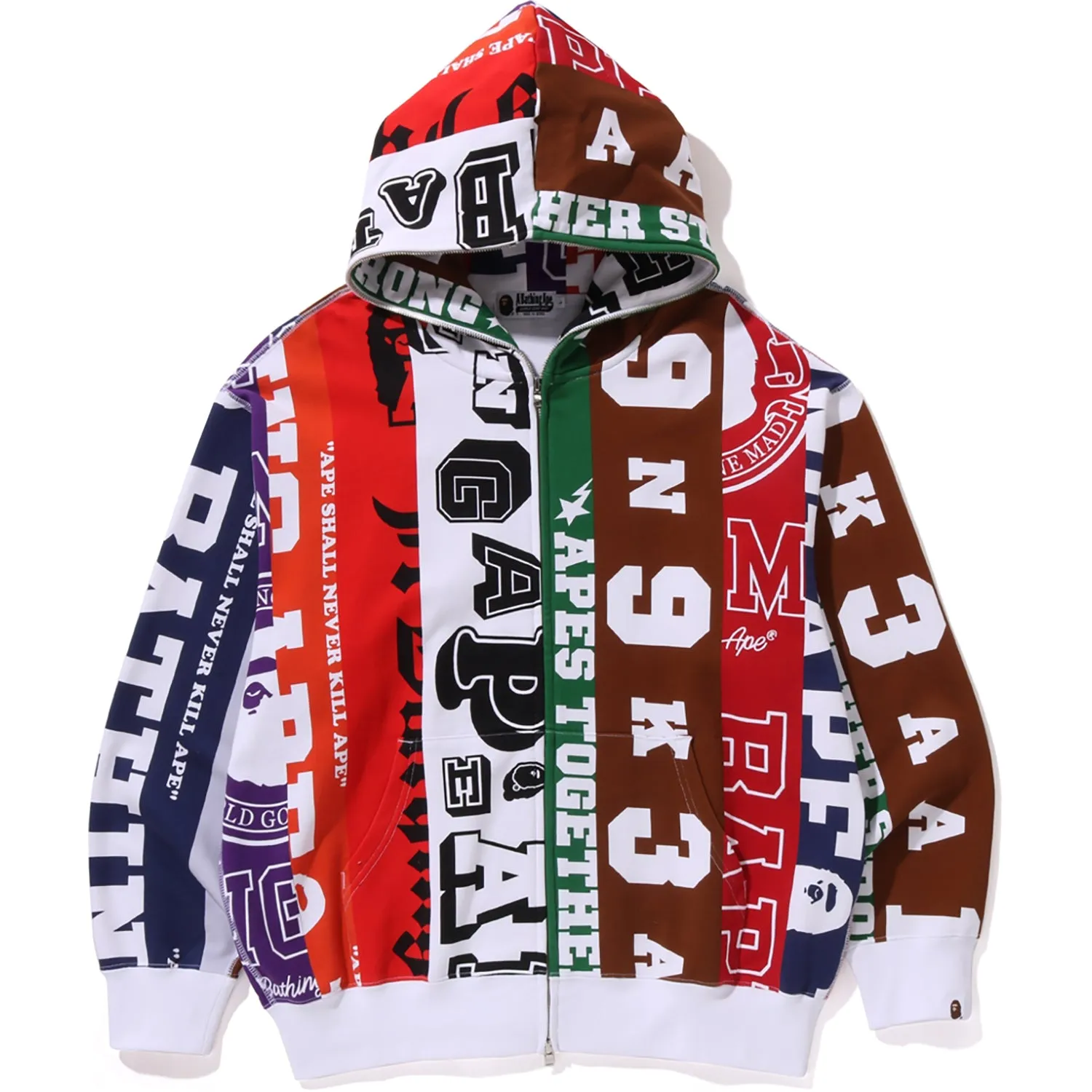 FANS SCARF FULL ZIP HOODIE MENS