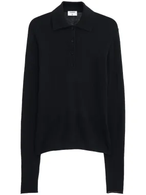 Filippa K knitted polo jumper - Black