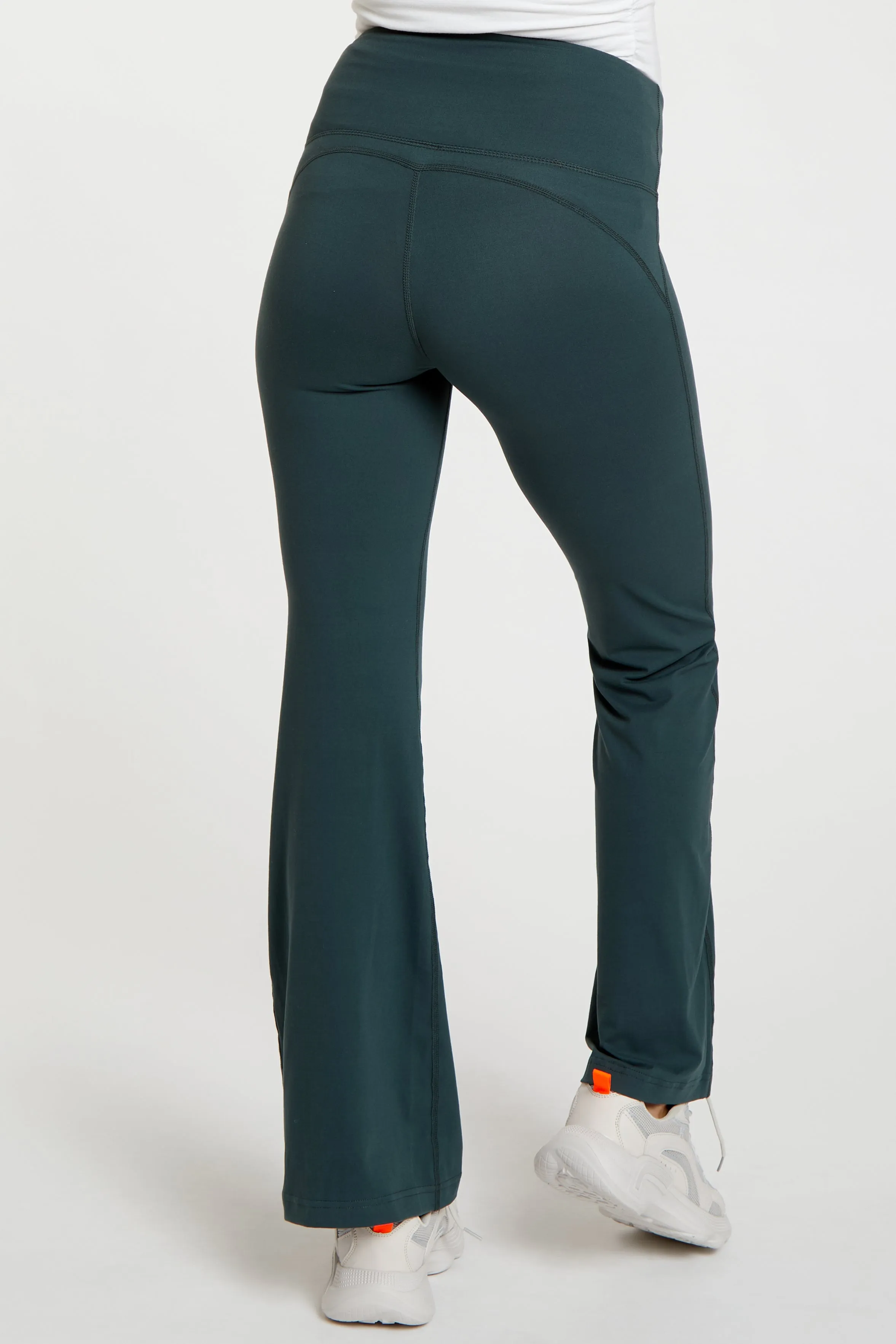 Forest Green Maternity Flared Leggings