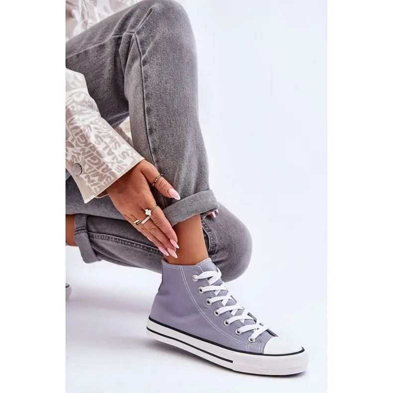 FR1 Women's Classic Sneakers High Gray Remos grey