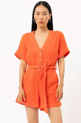 FRNCH LIKA WOVEN ROMPER