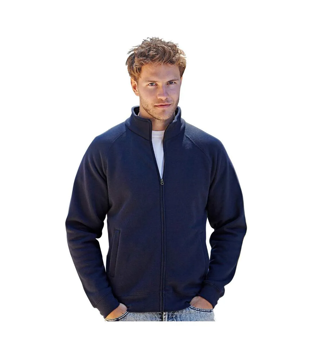 Fruit Of The Loom Mens Premium 70/30 Full Zip Sweatshirt Jacket (Deep Navy) - UTRW3165