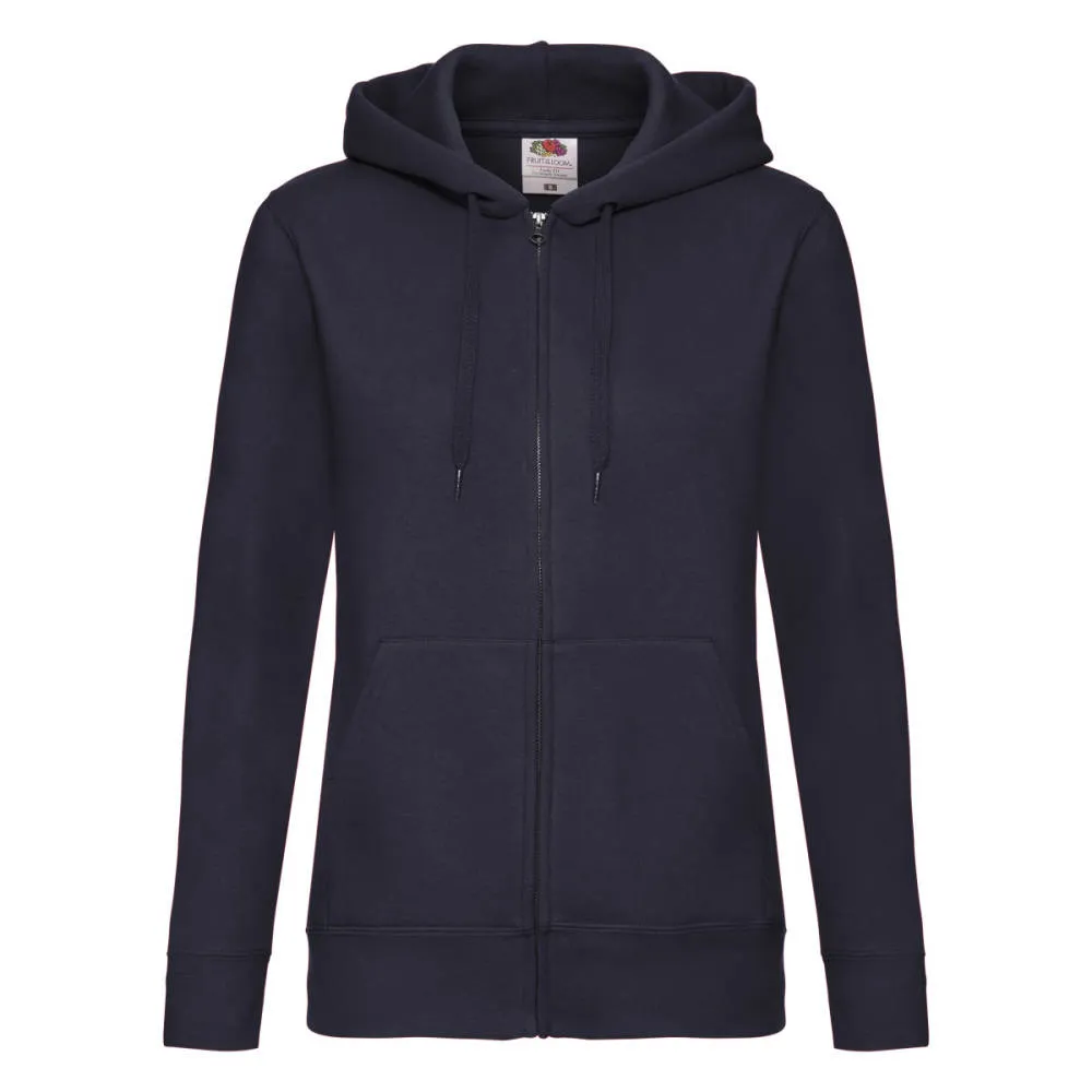 Fruit of the Loom - Womens/Ladies Premium Lady Fit Full Zip Hoodie