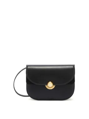 Furla Sfera Black Smooth Leather Shoulder Bag