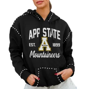 Gameday Couture  Appalachian State Mountaineers Women's Black Studded Pullover Hoodie