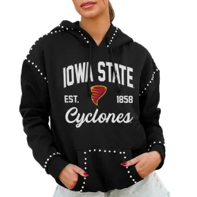 Gameday Couture  Iowa State Cyclones Women's Black Studded Pullover Hoodie