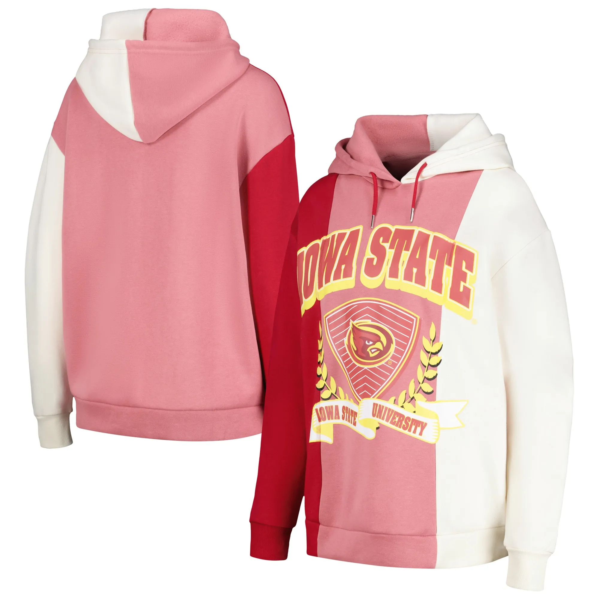 Gameday Couture Iowa State Cyclones Women's Cardinal Hall of Fame Colorblock Pullover Hoodie