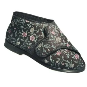 GBS Bella Ladies Wide Fit Slipper Black