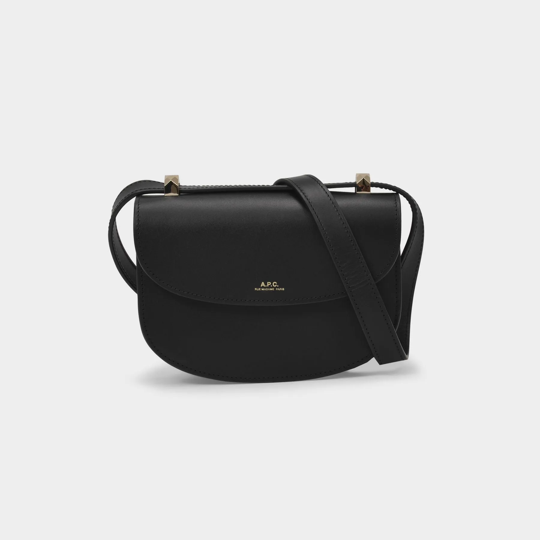 Geneve Mini Hobo Bag - A.P.C. - Black - Leather